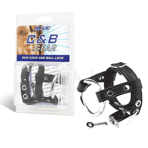 Blueline C&B Duo Cock and Ball Lock Cock Rings - Cock & Ball Gear Electric Eel Inc 