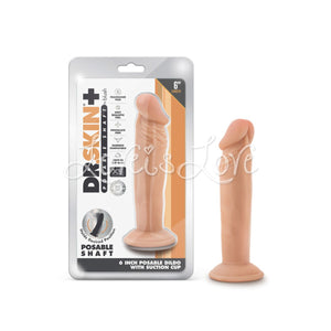 Blush Dr. Skin Plus 6 Inch Posable Dildo With Suction Cup Vanilla Buy in Singapore LoveisLove U4Ria
