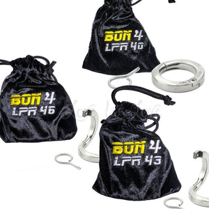 BON4 Lockable Penis Ring 40mm-46 mm Cock Rings - Metal Cock Rings BON4