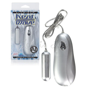 CalExotics Aluminum Heat Wave Slim Teasers Silver Vibrators - Bullet & Egg Calexotics
