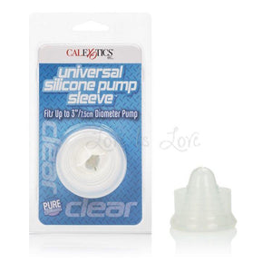 CalExotics Optimum Series Universal Silicone Pump Sleeve Clear or Smoke (Fits Up To 3 Inch Diameter Pump)(New Packaging) For Him - Penis Pumps & Enlargers CalExotics 