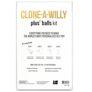 Clone-A-Willy Molding Kit - Vibrating Penis With Balls Dildos - Classic & Clone Your Own Clone-A-Willy 