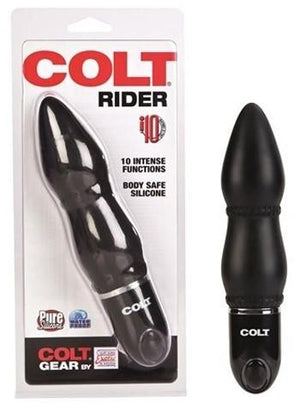 COLT Rider 10 Function Prostate Massager Black Anal - Anal Vibrators Colt by CalExotics