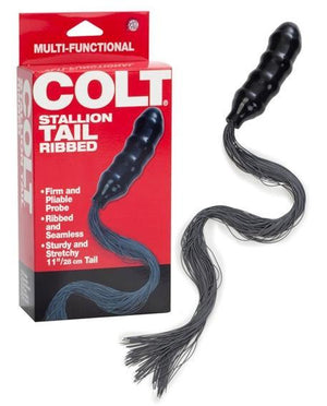 Colt Stallion Tail Ribbed Anal - Tail & Jewelled Butt Plugs Colt by CalExotics