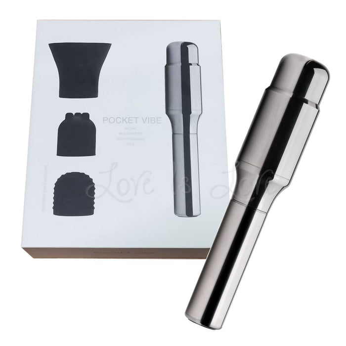 Crave Pocket Vibe USB Rechargeable Silver (Authorized Retailer)