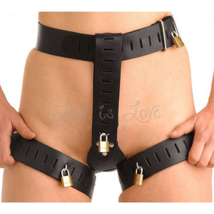 Deluxe Locking Women Chastity Belt For Her - Female Chastity Strict Leather