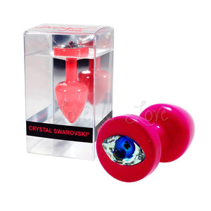 Diogol Anni R Eye Butt Plug Pink Crystal Pink 25 MM or 30 MM Anal - Tail & Jewelled Butt Plugs Diogol