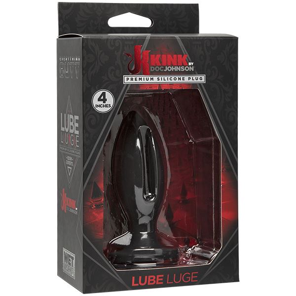 Doc Johnson Kink Wet Works Lube Luge Premium Hollow Silicone Specialty Plug