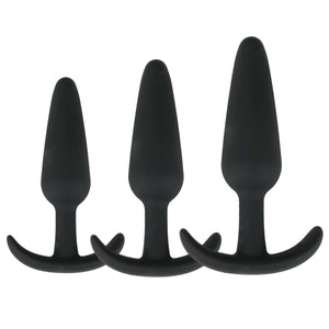 Easytoys Anchor Anal Plug Black in Small, Medium & Large Anal - Anal Probes & Tools Easytoys