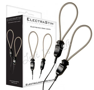 ElectraStim ElectraLoops Metallic Adjustable Cock Loops ElectroSex Gear - ElectraStim ElectraStim