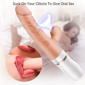 Erocome Cepheus Sucking Thrusting Heating Dildo Rabbit Vibrator Vibrators - Clit Stimulation & G-Spot Erocome