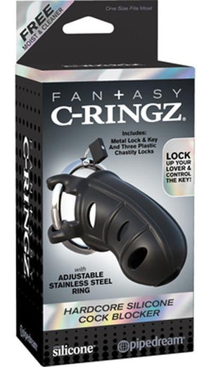 Fantasy C-Ringz Hardcore Silicone Cock Blocker For Him - Chastity Devices Fantasy C-Ringz 