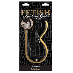Fetish Fantasy Gold Love Mask Bondage - Blindfolds & Masks Pipedream Products