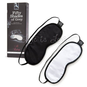 Fifty Shades Of Grey No Peeking Soft Twin Blindfold Set Bondage - Fifty Shades Of Grey Fifty Shades Of Grey