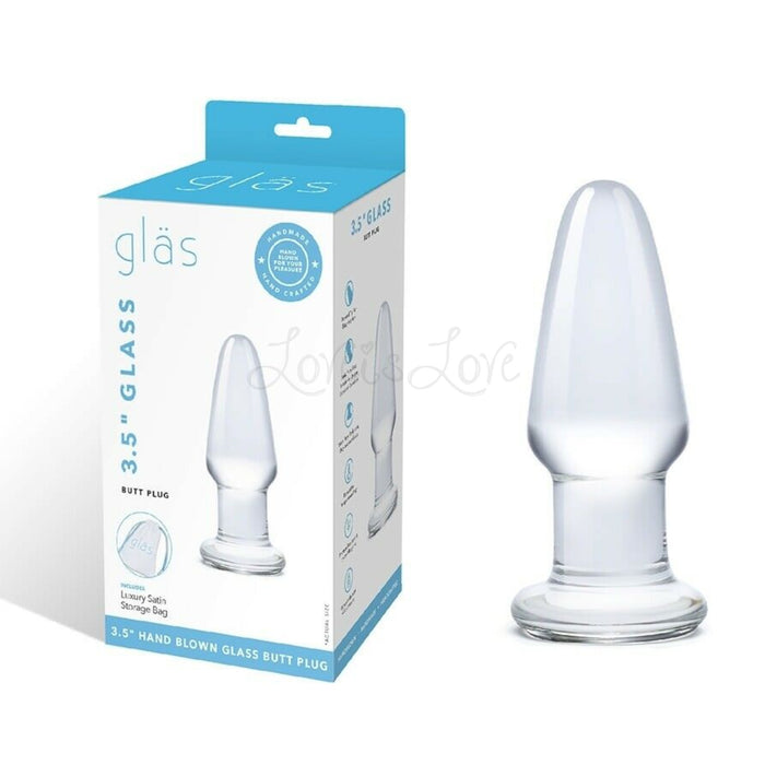 Glas 3.5 Inch Glass Butt Plug