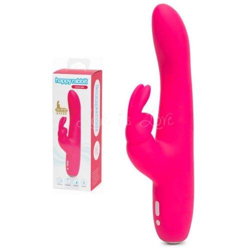 Happy Rabbit Slimline Curve Rechargeable Rabbit Vibrator Pink Love is Love Happy Rabbit Slimline Curve Rechargeable Rabbit Vibrator Pink Love is Love