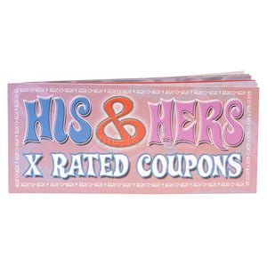 His and Hers X-Rated Coupons Gifts & Games - Gifts & Novelties Pipedream Products