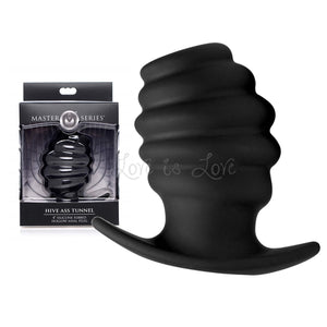 Master Series Hive Ass Tunnel Silicone Ribbed Hollow Anal Plug Small or Large buy in Singapore LoveisLove U4ria