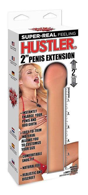 Hustler 2 Inch Penis Extension For Him - Penis Extension Topco Sales 