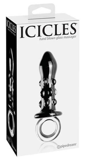 Icicles No. 37 Hand Blown 6 Inch Glass Massager Dildos - Glass/Ceramic/Metal ICICLES