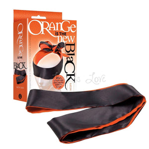 Icon Brands Orange Is The New Black Satin Sash Blindfold Bondage - Blindfolds & Masks Icon Brands