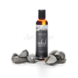 Intimate Earth Naked Aromatherapy Massage Oil Fragrance Free 240 ml For Us - Sexy Massage Intimate Earth 120 ML 4 FL OZ 