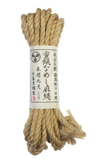 Japanese Hemp Bondage Rope Highest Quality 7 Meters 6 MM Thick ( Last Piece)