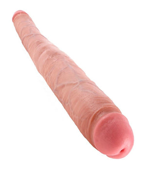 King Cock 16 Inch Tapered Double Dildo Flesh (Popular Color Choice)(With 2 Different Sizes Penis Head) Dildos - King Cock Dildos King Cock 