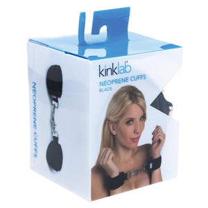 Kinklab Neoprene Cuffs Black or Pink Bondage - Ankle & Wrist Restraints kinklab Black