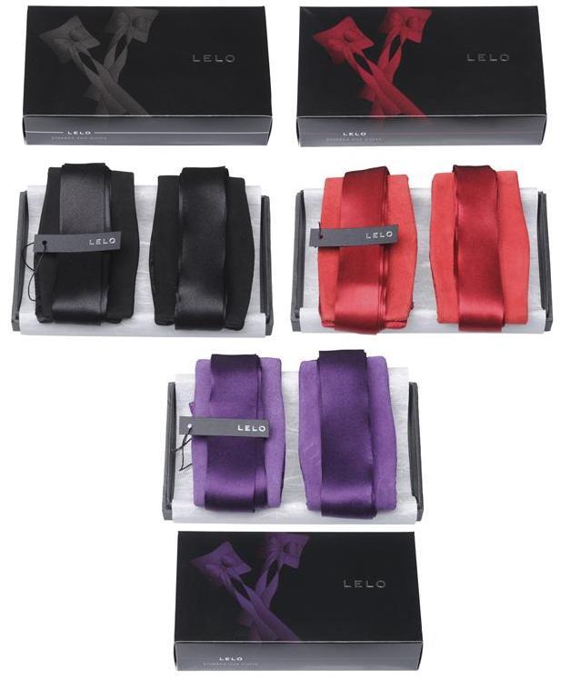 Lelo Etherea Silk Cuffs Purple or Black