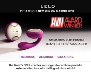 Lelo Insignia Ida Remote Control Couple Massager Deep Rose or Black Award-Winning & Famous - Lelo Lelo 