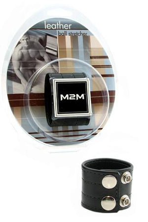M2M Leather Ball Stretcher Cock Rings - Ball Dividers/Stretchers M2M