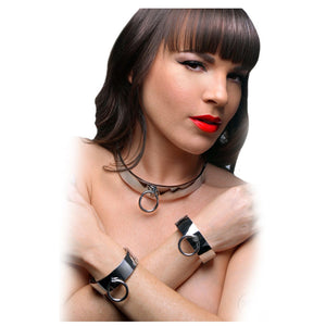 Master Series Chrome Slave Bracelet ML Bondage - Ankle & Wrist Restraints Master Series