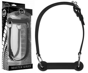 Master Series Mr. Ed Lockable Silicone Horse Bit Gag Bondage - Ball & Bit Gags Master Series