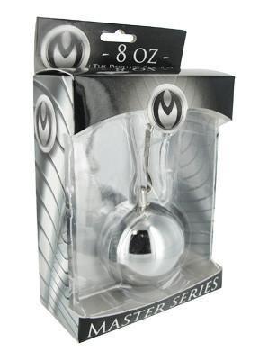 Master Series The Deviants Orb Chrome Ball Weight 8 Ounce For Him - Cock & Ball Torture Master Series