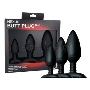 Nexus Butt Plug Trio 3 Silicone Plugs Set Anal - Anal Trainer Kits Nexus