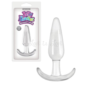 NS Novelties Jelly Rancher T-Plug Smooth Clear Anal - Beginners Anal Toys NS Novelties