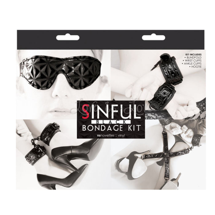 NS Novelties Sinful Bondage Kit Black