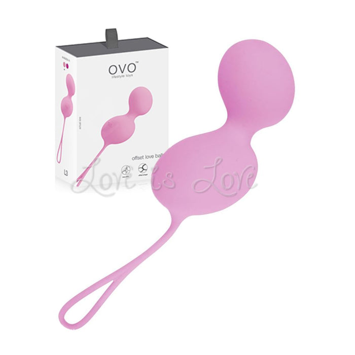 OVO Offset Silky Soft Silicone Love Balls Pink