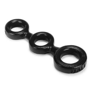 Oxballs 3-Ball Cock Ring with 2 Attached Ball Stretchers OX-1078 Cock Rings - Oxballs C&B Toys Oxballs