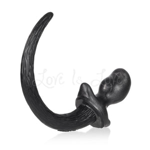 Oxballs Beagle Puppy Tail Silicone Butt Plug Smoke Smoosh Medium Anal - Tail & Jewelled Butt Plugs Oxballs
