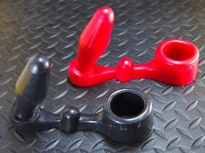 Oxballs Nut-Stretch Plug Ass-Lock ASS-514 Black or Red [Clearance] Anal - Oxballs Butt Toys Oxballs 