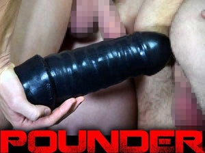 Oxballs Pounder Thick Fat Rippled Dildo DIL032 Anal - Oxballs Butt Toys Oxballs 