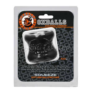 Oxballs Squeeze Blubbery Soft-Grip Ball Stretcher OX-3011 Black or Clear Cock Rings - Oxballs C&B Toys Oxballs