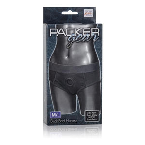 Packer Gear Black Brief Harness XS/S or M/L and L/XL Sizes Strap-Ons & Harnesses - Harnesses Calexotics M/L 