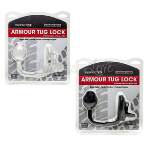 Perfect Fit Armour Tug Lock Standard Medium Plug 1.7 Inch Cock Rings - Cock Ring & Anal Plug Perfect Fit
