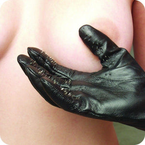 Premium Leather Vampire Gloves Medium And Large Sizes (Good Reviews) Bondage - Women's Fetish Wear XRLLC Large 