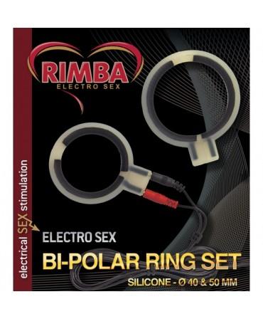 Rimba Electrosex Bi-Polar Silicone Cock Rings Set RIM 7870
