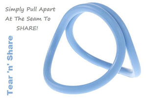 Rocks-Off Rudy Rings Stand Proud - Tear And Share Black or Blue For Him - Cock Rings Rocks-Off