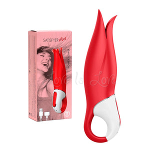 Satisfyer Vibes Power Flower Red Vibrators - Clitoral & Labia Satisfyer